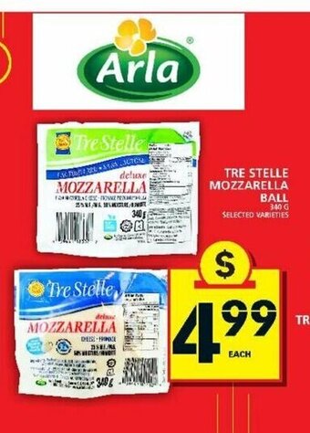Food Basics Tre Stelle Mozzarella Ball offer