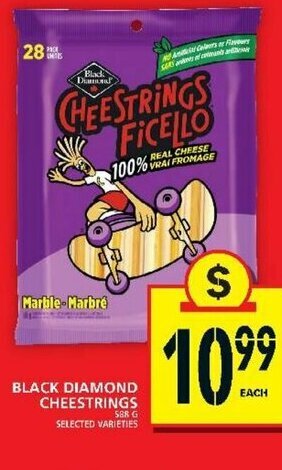 Food Basics Black Diamond Cheestrings offer