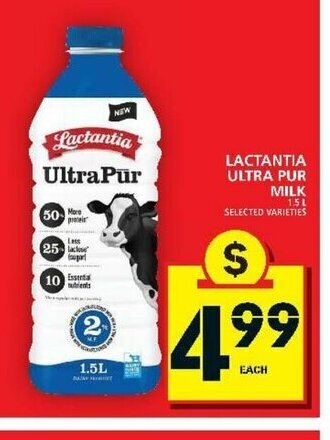 Food Basics Lactantia Ultra Pur Milk offer