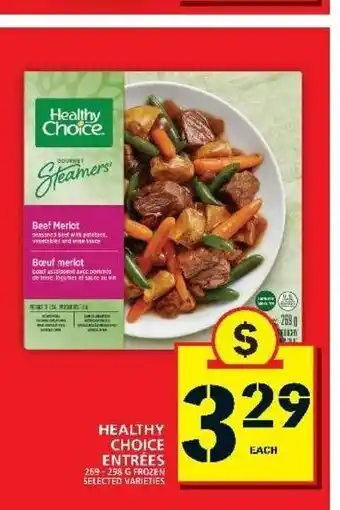 Food Basics Healthy Choice Entrées offer