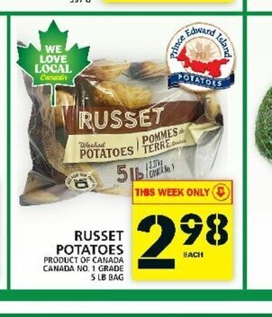 Food Basics Russet Potatoes offer