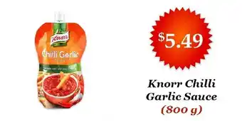 Knorr chilli garlic sauce