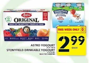 Food Basics Astro yogourt offer