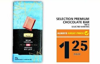 Food Basics Selection premium chocolate bar offer