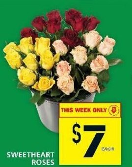 Food Basics Sweetheart roses offer