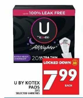 Food Basics U by kotex pads offer
