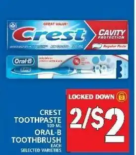 Food Basics Crest toothpaste offer