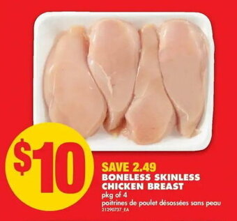 No Frills Boneless skinless chicken breast offer