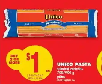 No Frills Unico pasta offer