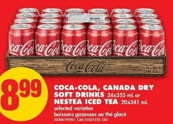 No Frills Coca-cola, canada dry soft drinks offer