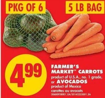 No Frills Farmer's market carrots offer