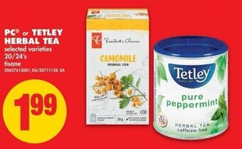 No Frills PC tetley herbal tea offer