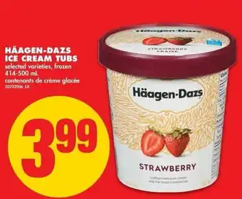 No Frills Häagen-dazs ice cream tubs offer