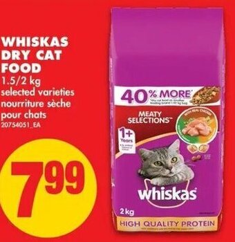 No Frills Whiskas dry cat food offer