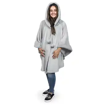 Giant Tiger Woodland Wonder Polyester Hooded Poncho Blanket offer