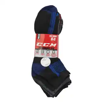 Giant Tiger CCM Men's Tech Sport Ankle Socks, 10 to 13, 6-Pack offer