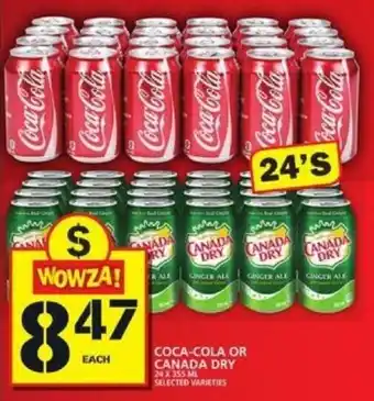 Food Basics Cola-Cola or Canada Dry offer