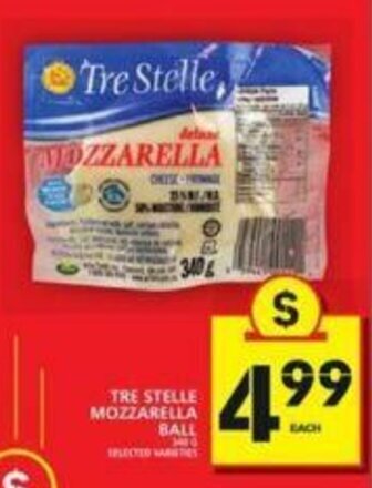 Food Basics Tre Stelle Mozzarella Ball offer