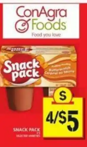 Food Basics Snack Pack offer