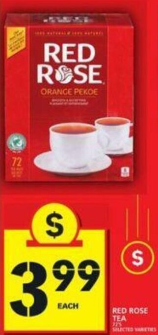 Food Basics Red Rose Tea offer