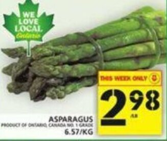 Food Basics Asparagus offer