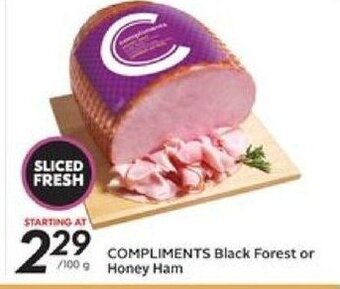 Safeway Compliments Black Forest or Honey Ham offer