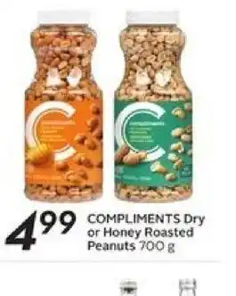 Safeway Compliments Dry or Honey Roasted Peanuts offer