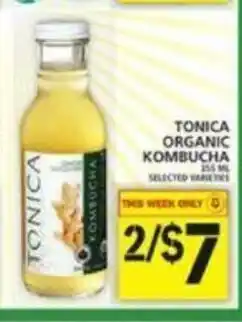 Food Basics Tonica Organic offer