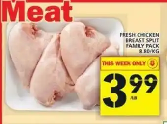 Food Basics Fresh Chicken Breast Spilt offer