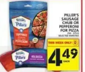 Food Basics Piller's Sausage Chub offer