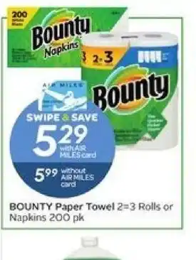 Safeway Bounty Paper Towel offer