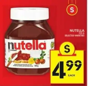 Food Basics Nuetella offer