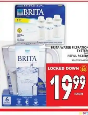 Food Basics Brita Water Filtration System offer