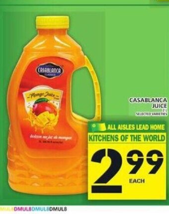 Food Basics Casablanca Juice offer
