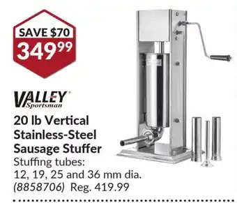 Princess Auto Valley 20lb Vertical Stainless-Steel Sausage Stuffer offer
