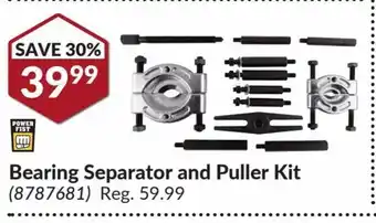 Princess Auto Bearing Separator and Puller Kit offer