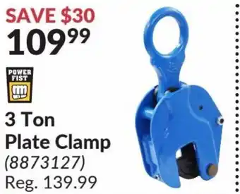 Princess Auto 3 Ton Plate Clamp offer