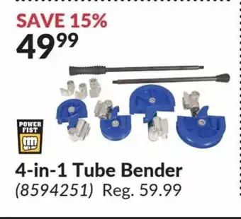 Princess Auto 4-in-1 Tube Bender offer