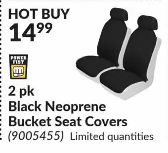 Princess Auto 2pk Black Neoprene Bucket Set Covers offer