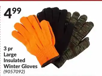 Princess Auto 3pr Large Insulated Winter Gloves offer