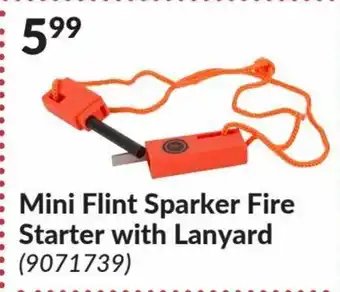 Princess Auto Mini Flint Sparket Fire Starter with Lanyard offer