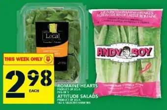 Food Basics Romaine Hearts Attitude Salads offer