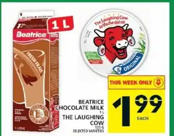 Food Basics Beatrice Chocolate Milk The Laughing Cow offer