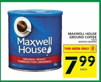 Food Basics Maxwell House Ground Coffee offer