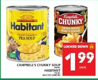 Food Basics Campbell's Chunky Soup Habitant offer