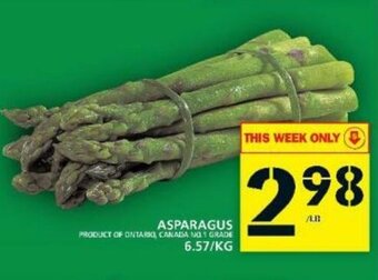 Food Basics Asparagus offer
