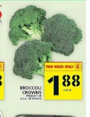 Food Basics Broccoli Crowns offer