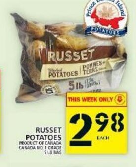 Food Basics Russet Potatoes offer