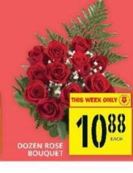 Food Basics Dozen Rose Bouquet offer
