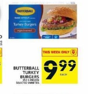 Food Basics Butterball Turkey Burgers offer